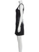 Mugler Scoop Neck Mini Dress