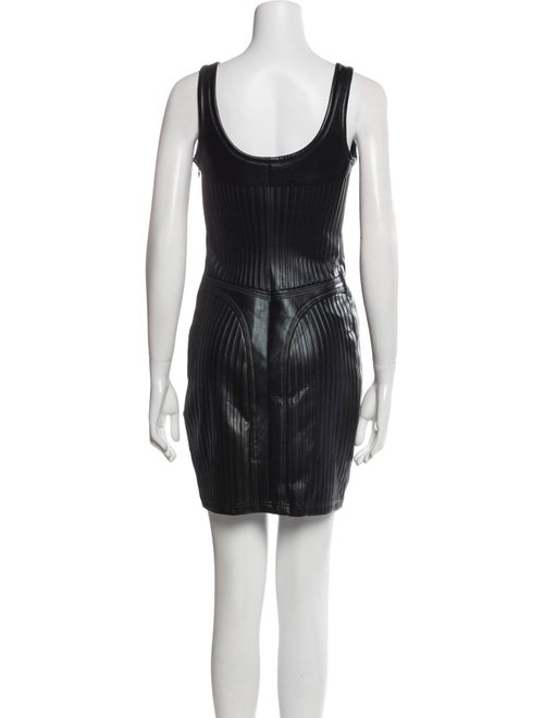 Mugler Scoop Neck Mini Dress