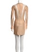 Mugler Crew Neck Mini Dress