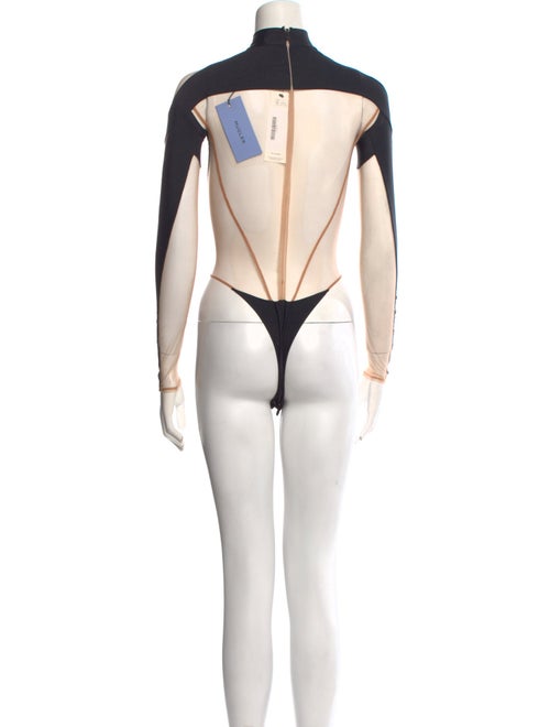 Mugler Turtleneck Long Sleeve Bodysuit