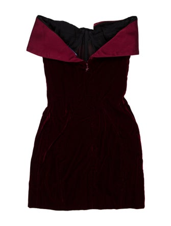 Mugler Strapless Mini Dress