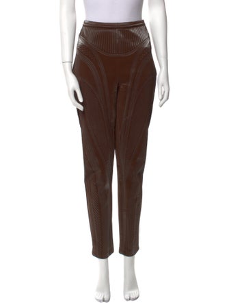 Mugler Striped Skinny Leg Pants