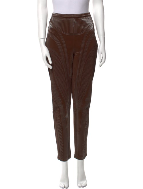Mugler Striped Skinny Leg Pants