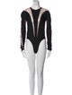 Mugler Crew Neck Long Sleeve Bodysuit