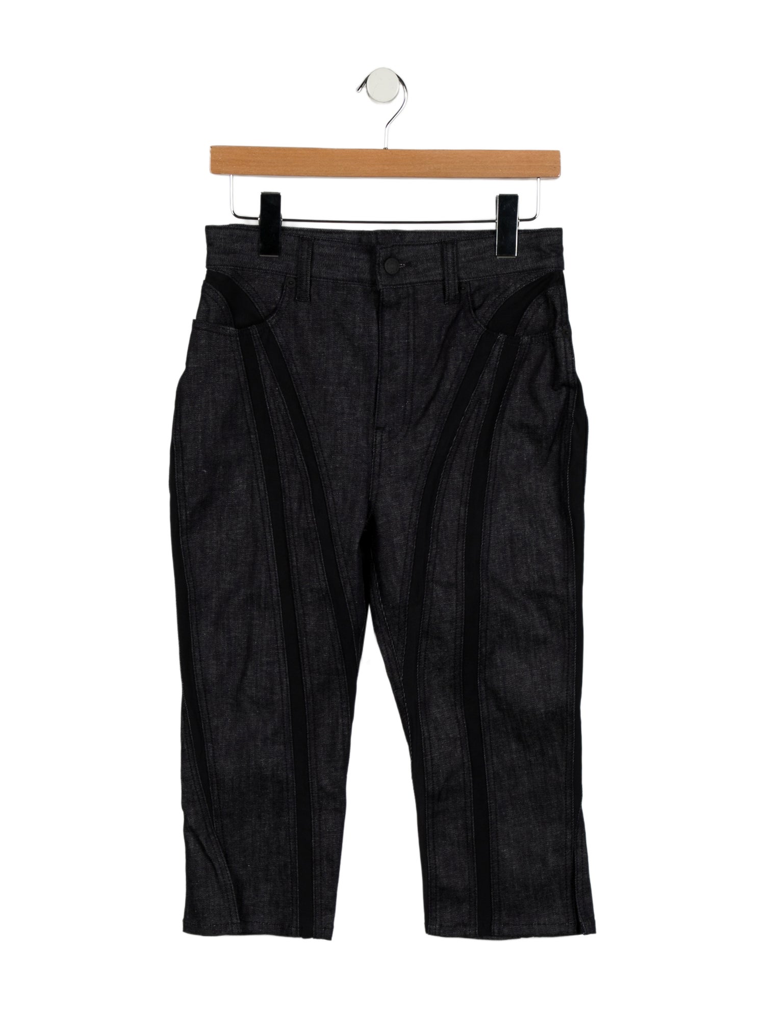 Mugler High-Rise Straight Leg Jeans