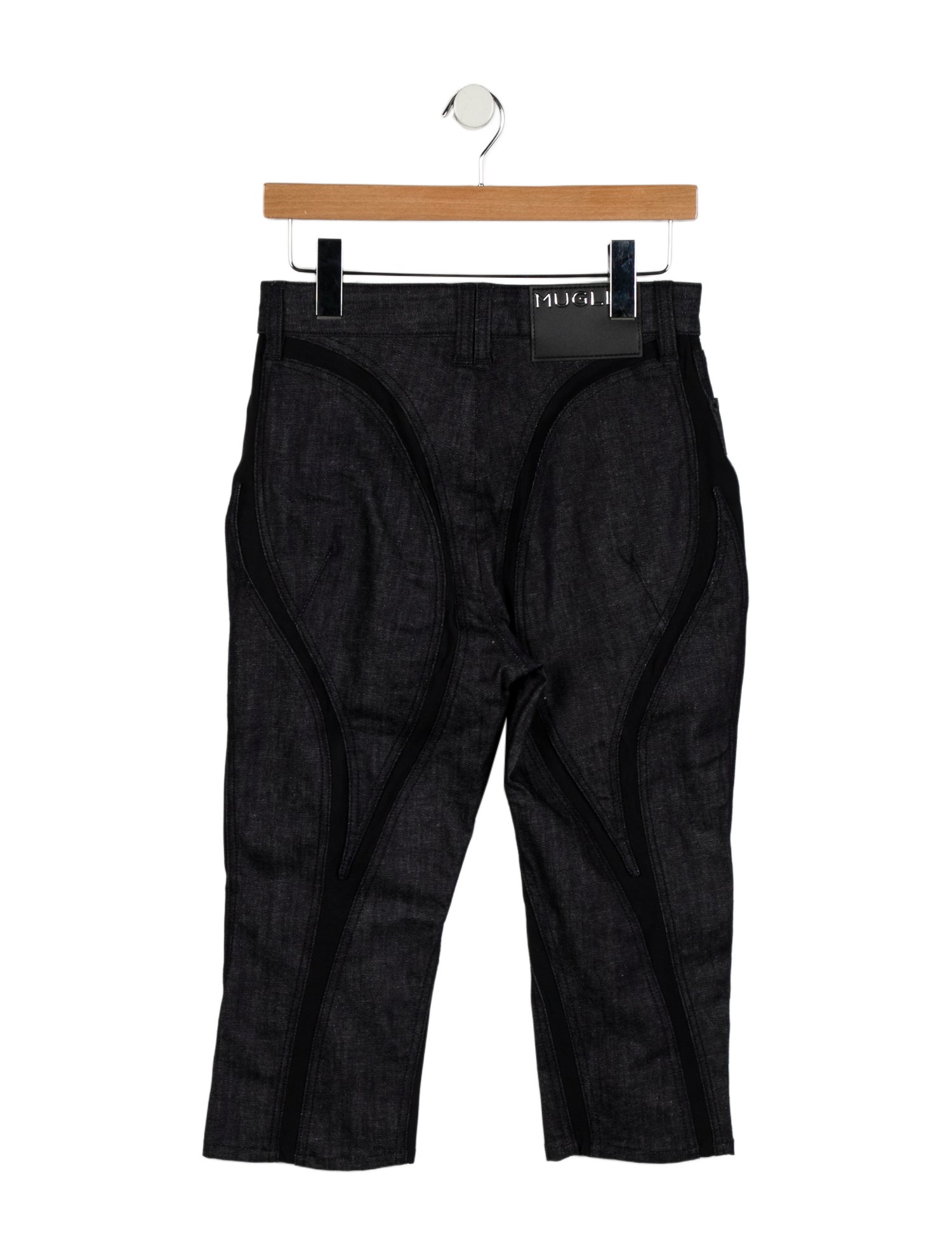 Mugler High-Rise Straight Leg Jeans