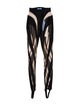 Mugler Colorblock Pattern Skinny Leg Pants