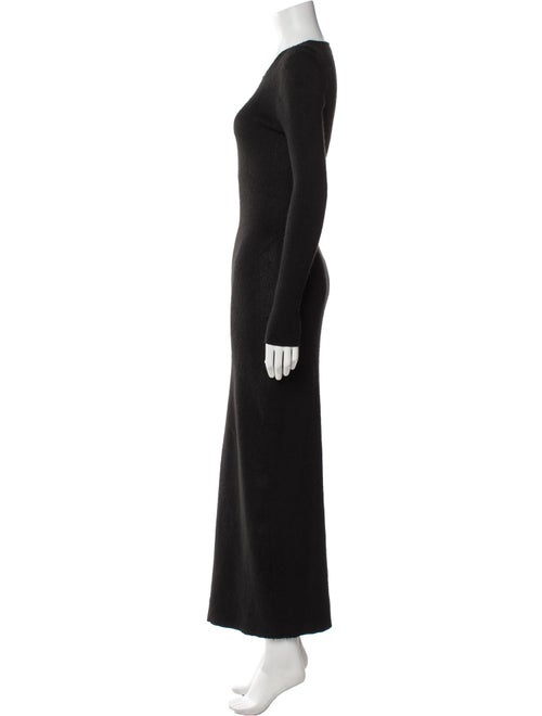 Mugler Crew Neck Long Dress