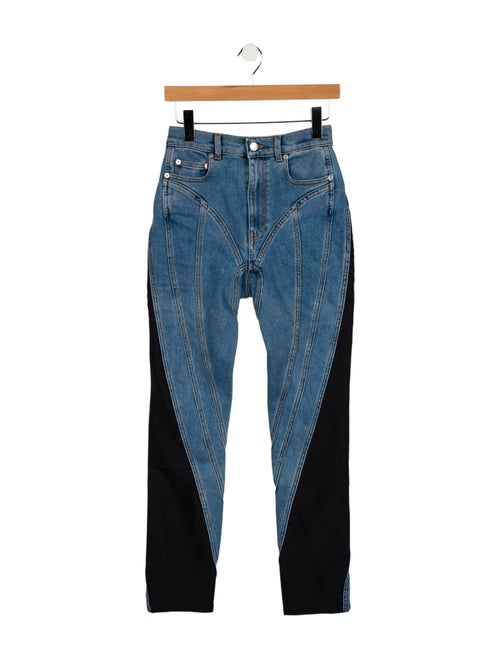 Mugler Mid-Rise Straight Leg Jeans