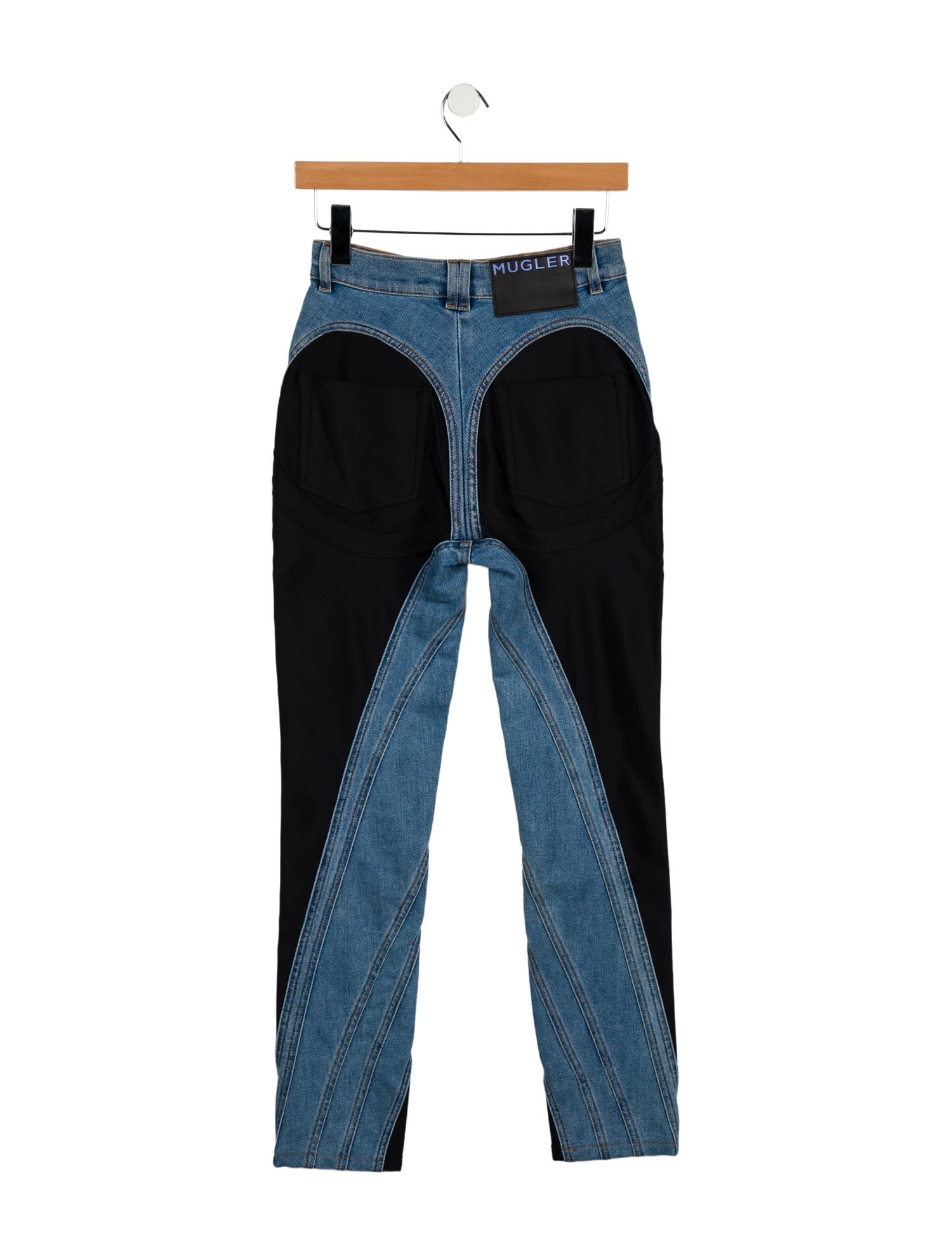 Mugler Mid-Rise Straight Leg Jeans