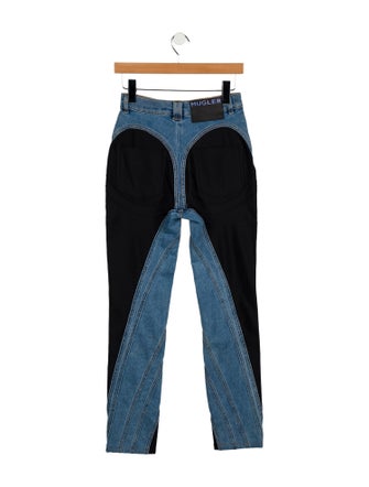 Mugler Mid-Rise Straight Leg Jeans