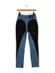 Mugler Mid-Rise Straight Leg Jeans