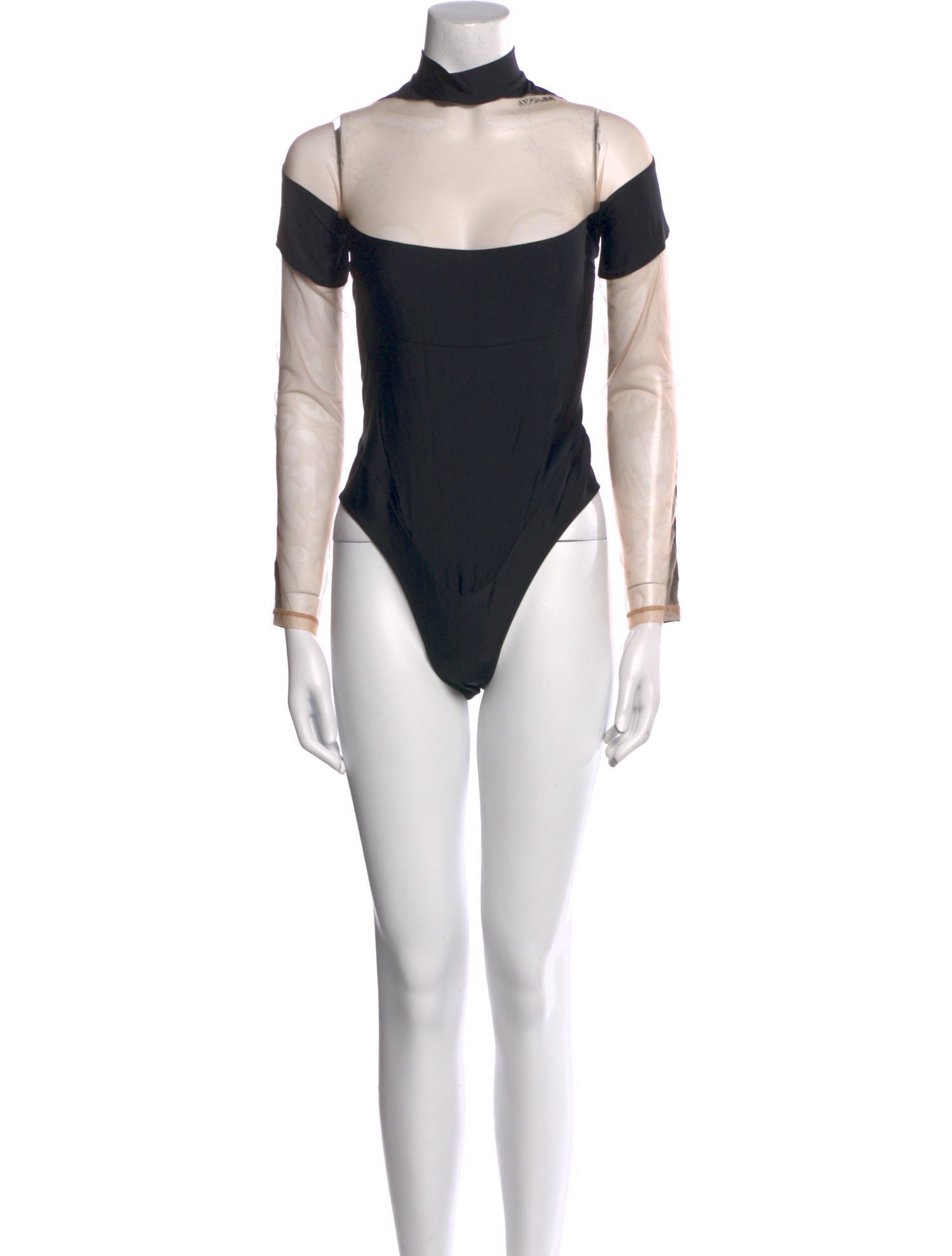 Mugler Turtleneck Long Sleeve Bodysuit