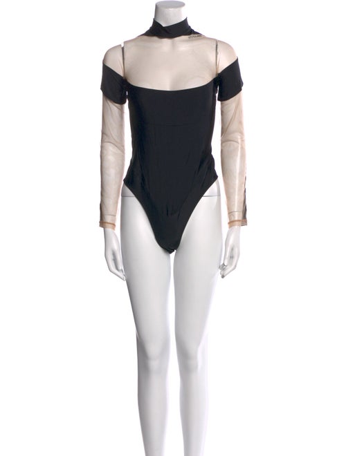 Mugler Turtleneck Long Sleeve Bodysuit