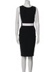 Mugler Bateau Neckline Knee-Length Dress
