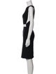 Mugler Bateau Neckline Knee-Length Dress
