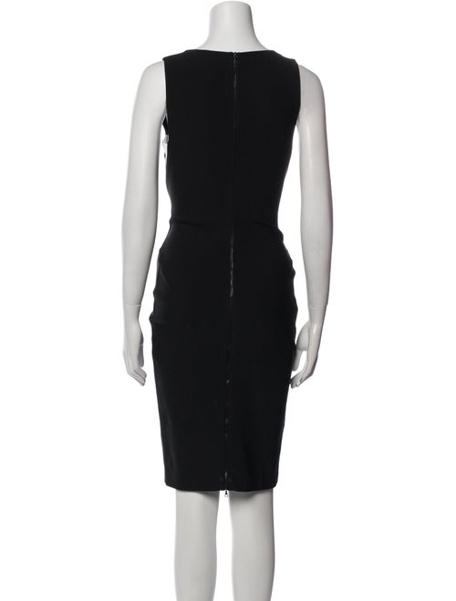 Mugler Bateau Neckline Knee-Length Dress