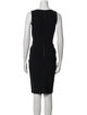 Mugler Bateau Neckline Knee-Length Dress