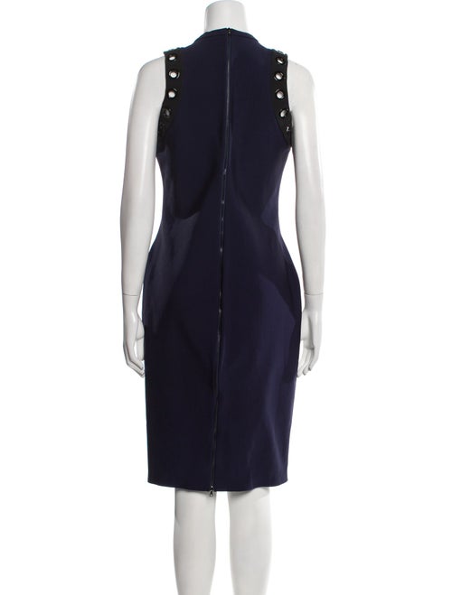 Mugler Crew Neck Midi Length Dress