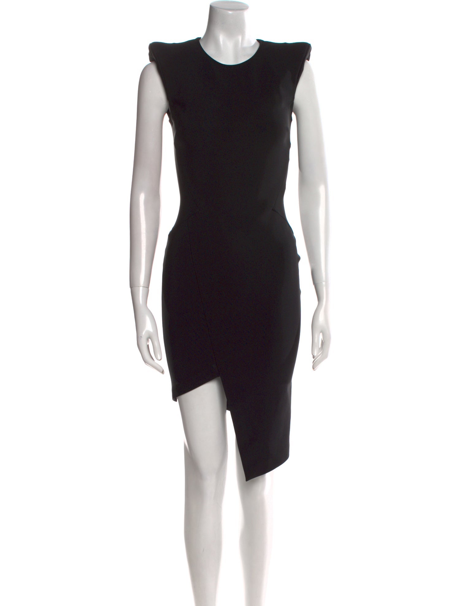 Mugler Crew Neck Midi Length Dress