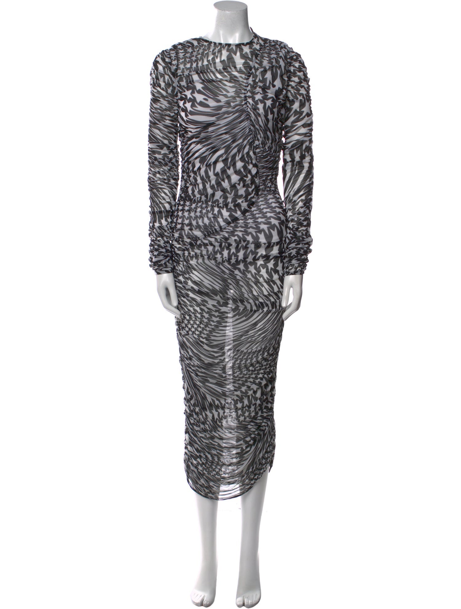 Mugler Printed Long Dress
