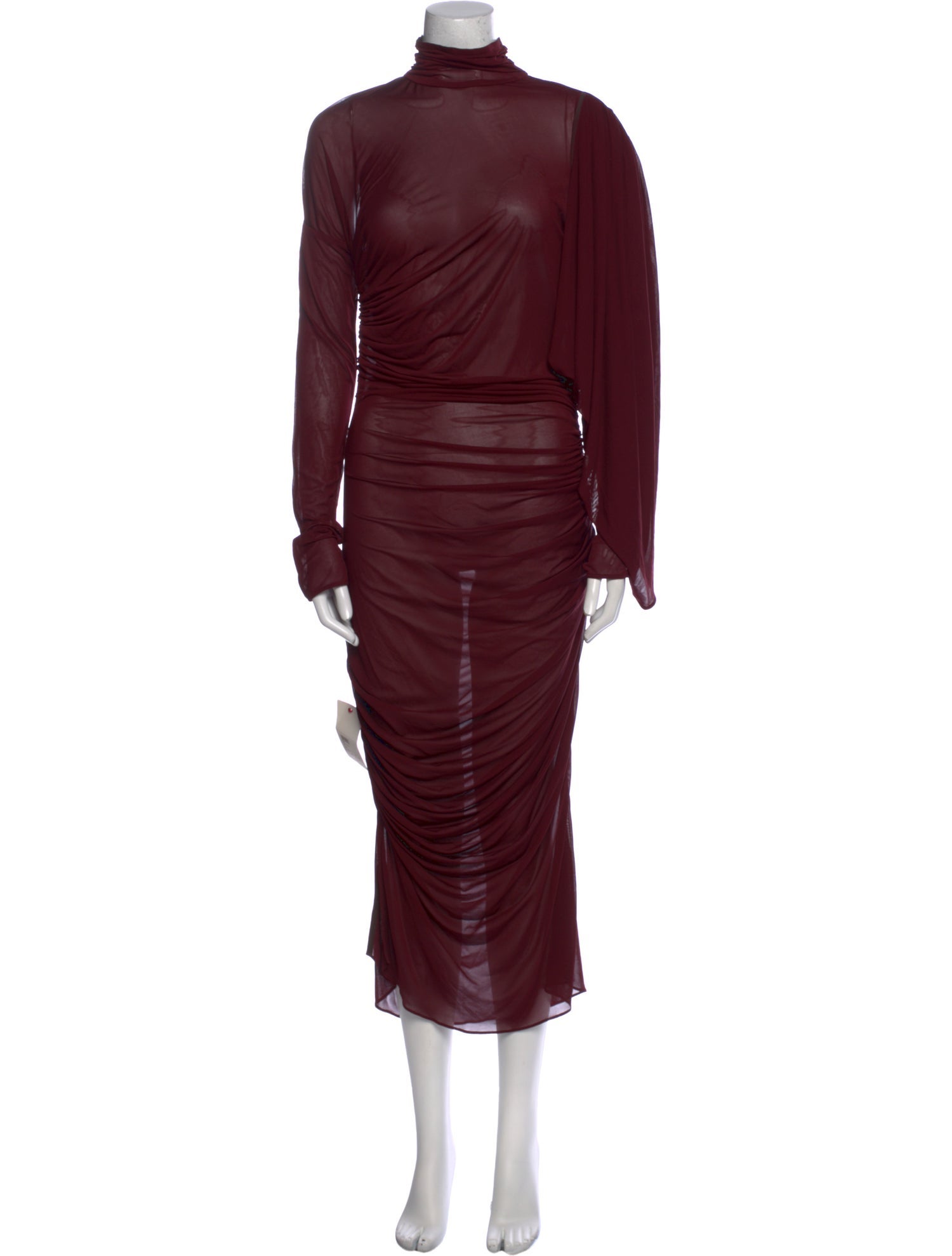 Mugler Turtleneck Long Dress w/ Tags