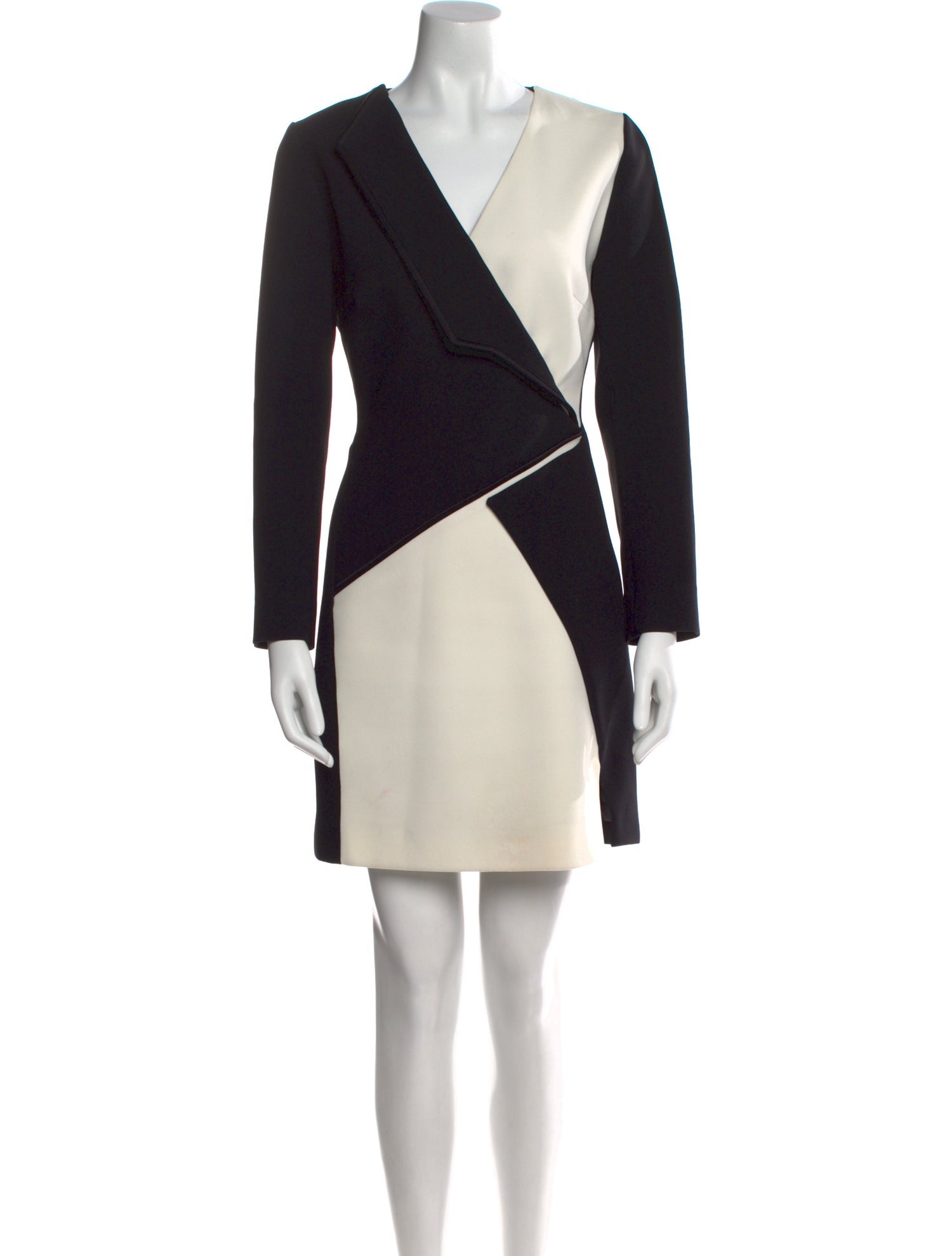 Mugler Colorblock Pattern Mini Dress