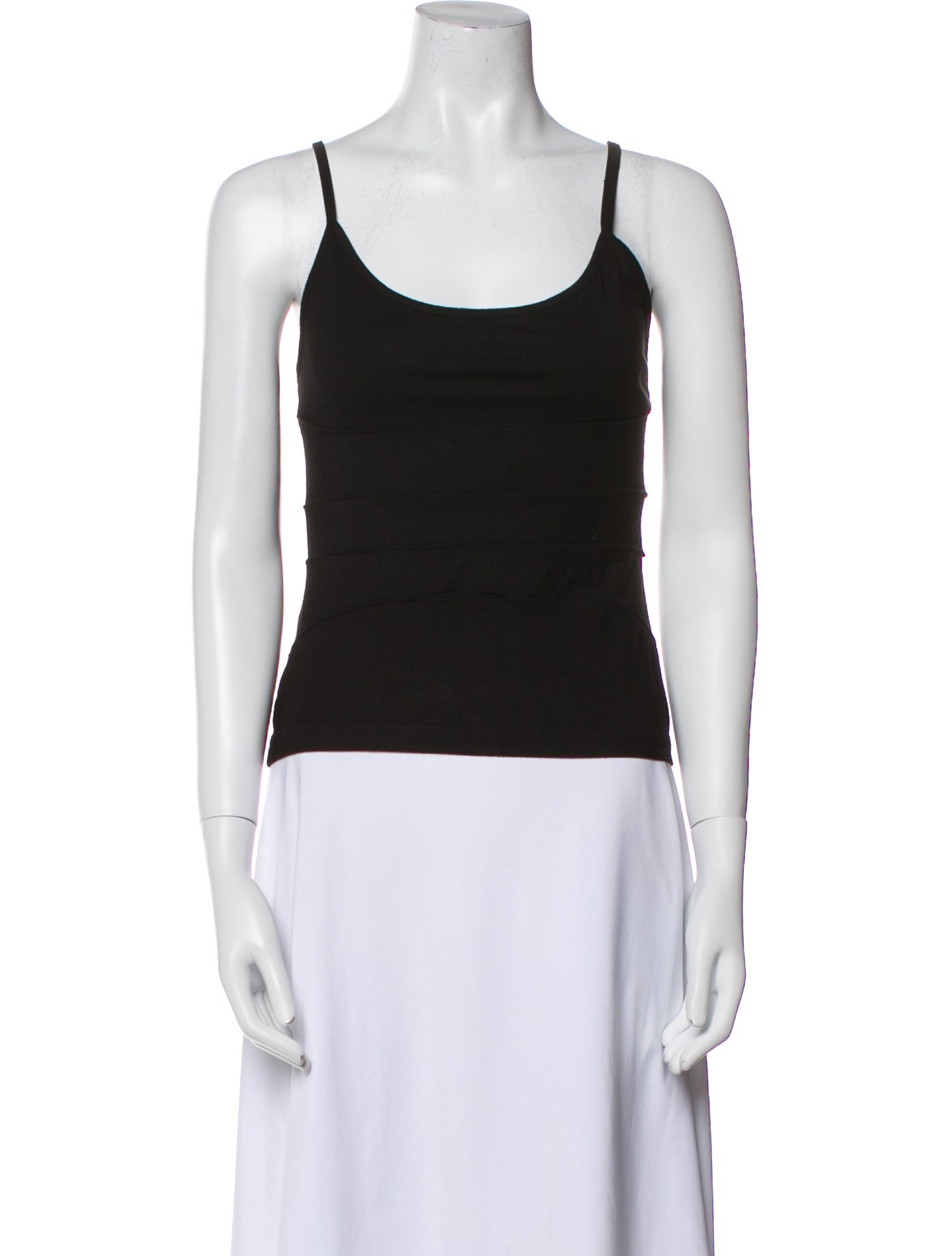 Mugler Scoop Neck Sleeveless Top