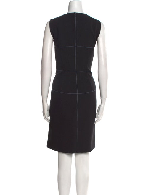 Mugler V-Neck Knee-Length Dress