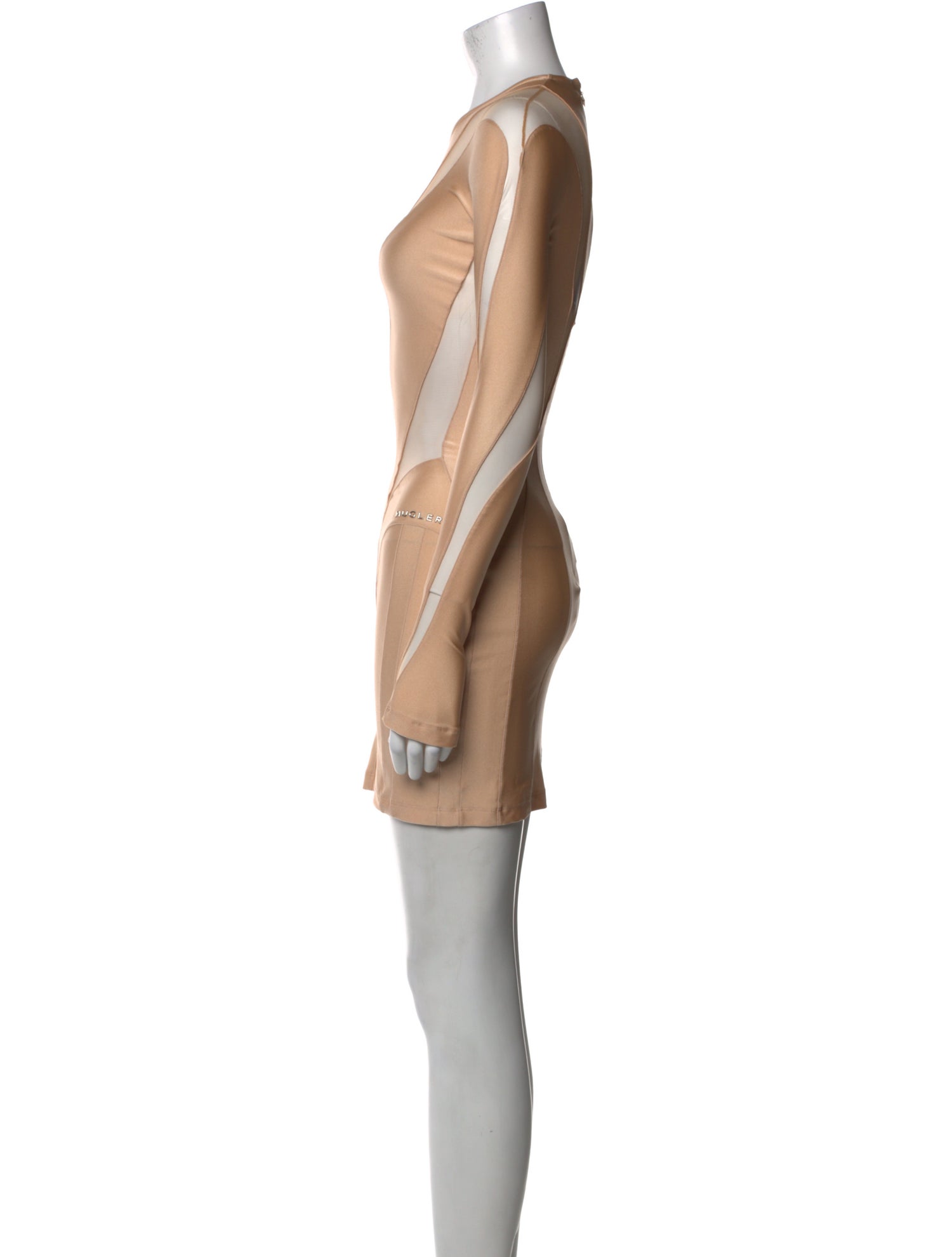 Mugler Crew Neck Mini Dress w/ Tags