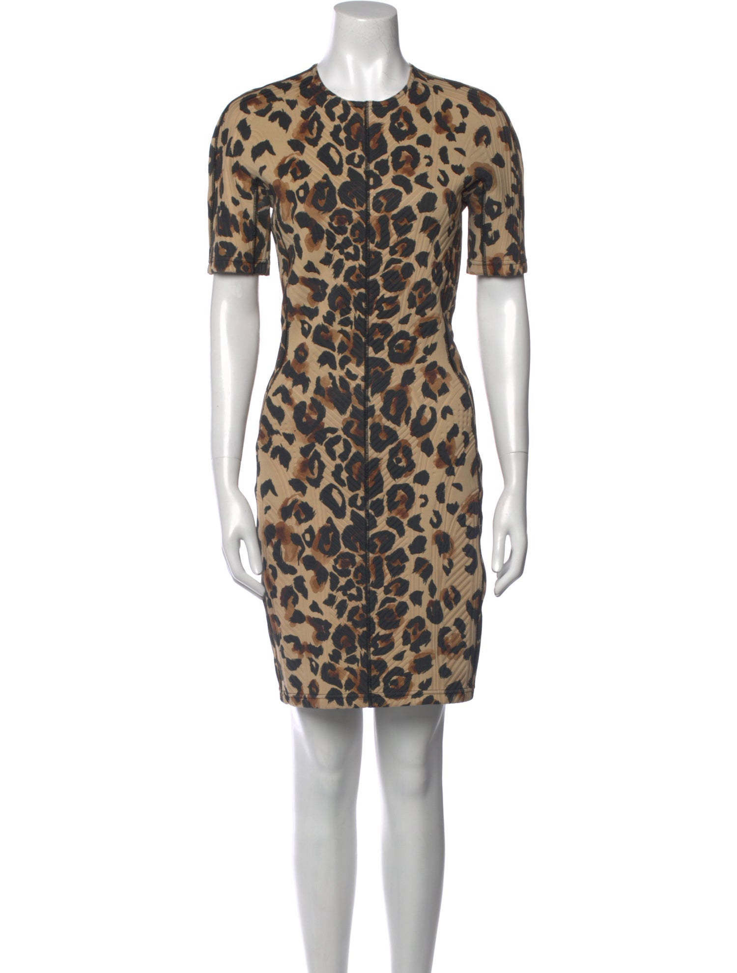 Mugler Animal Print Mini Dress