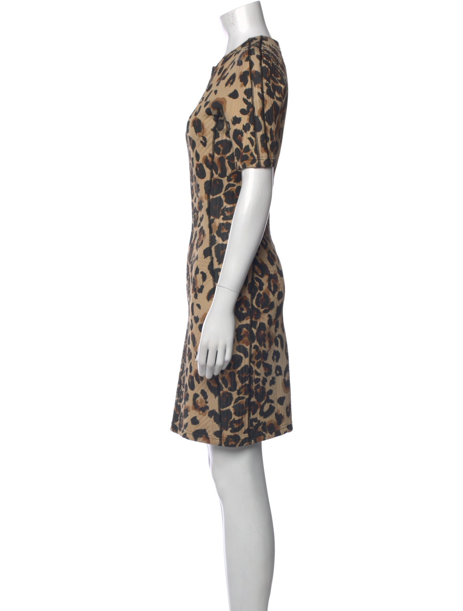 Mugler Animal Print Mini Dress