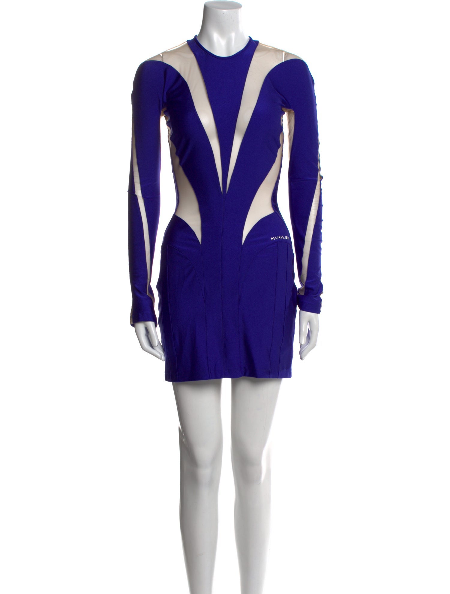 Mugler Crew Neck Mini Dress w/ Tags