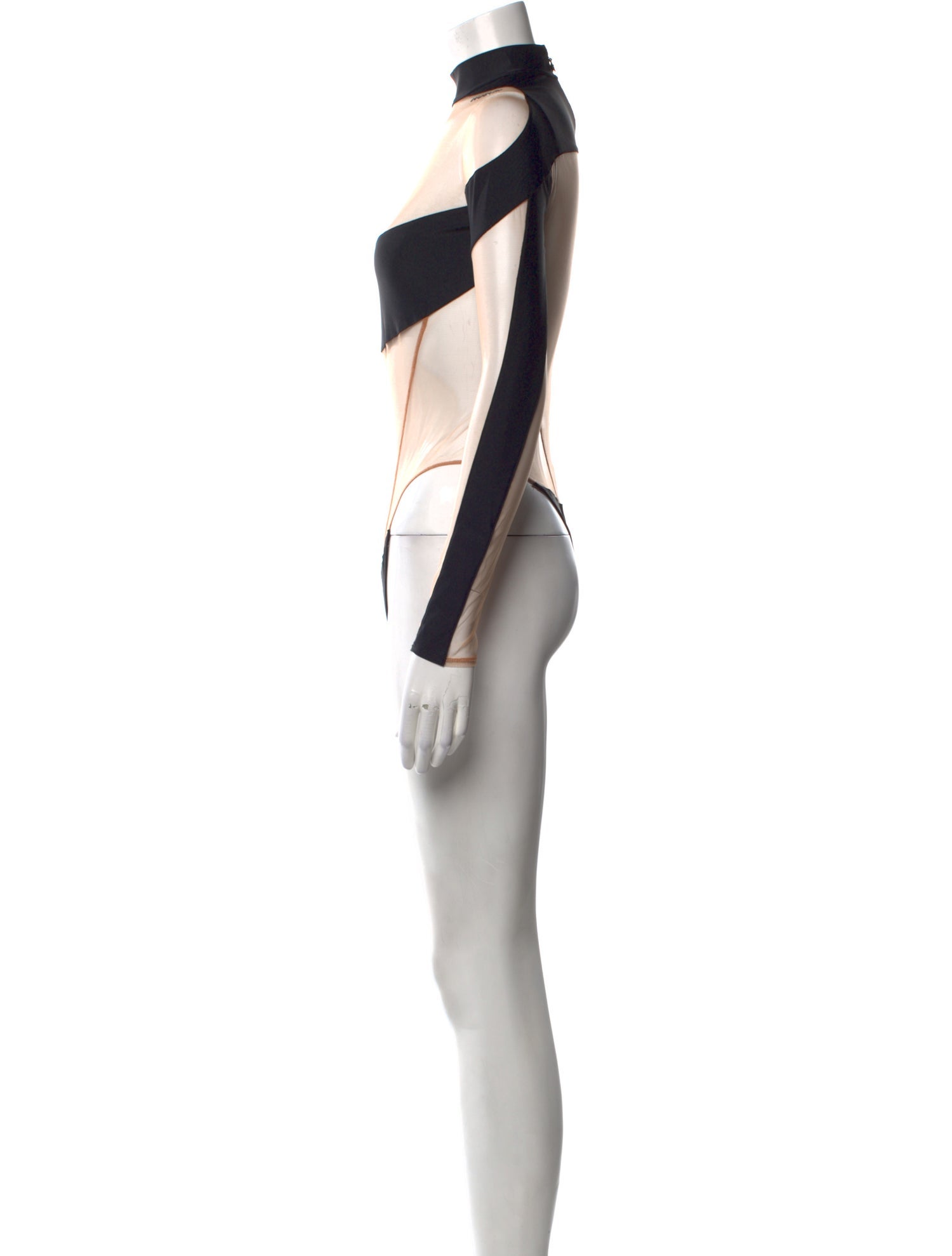 Mugler Turtleneck Long Sleeve Bodysuit