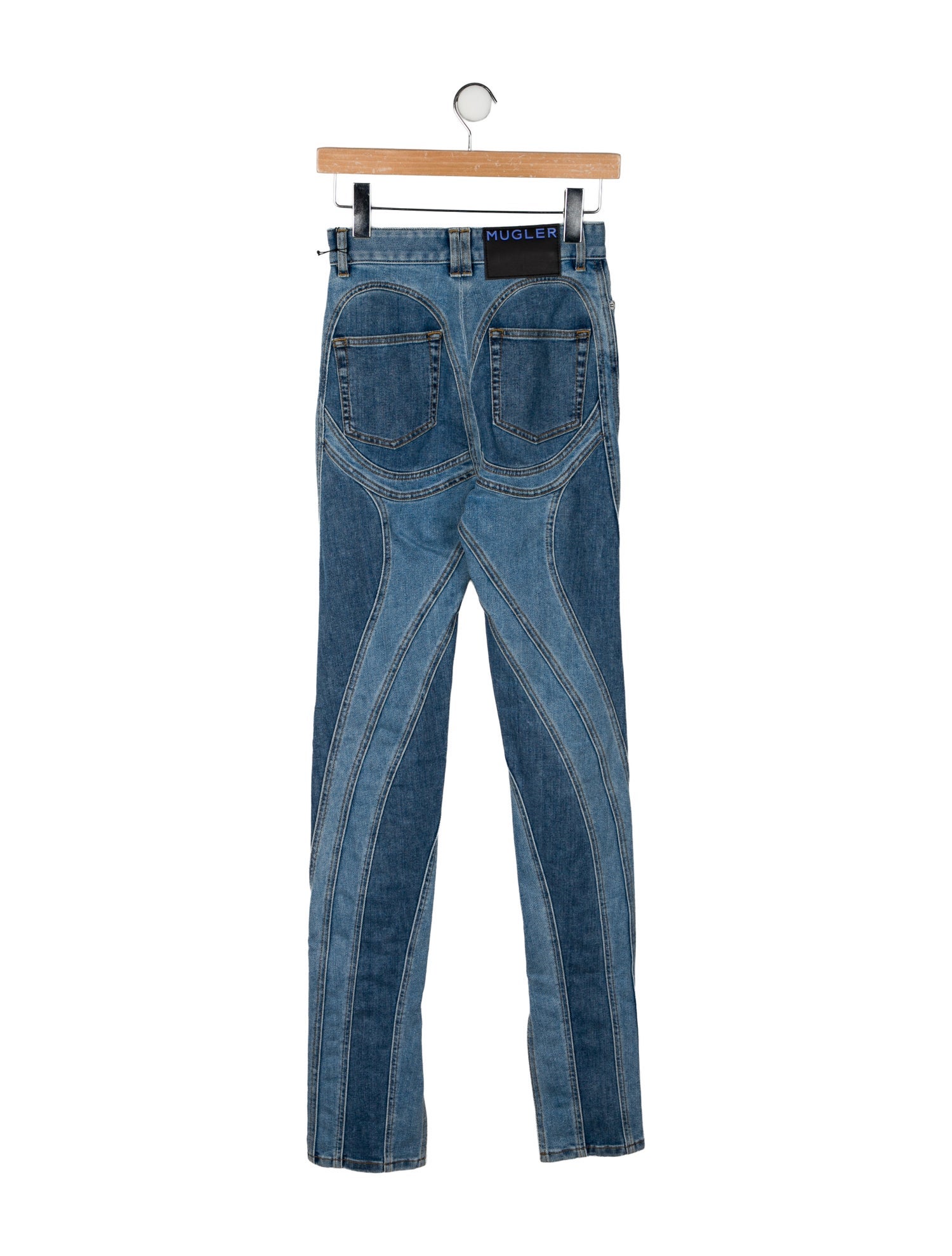 Mugler Mid-Rise Skinny Leg Jeans w/ Tags