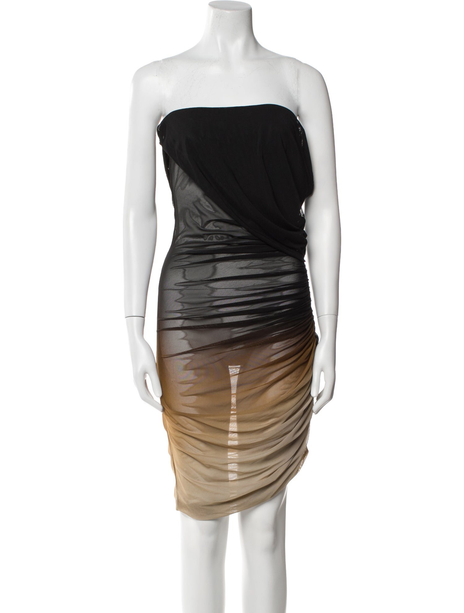 Mugler Mesh Knee-Length Dress