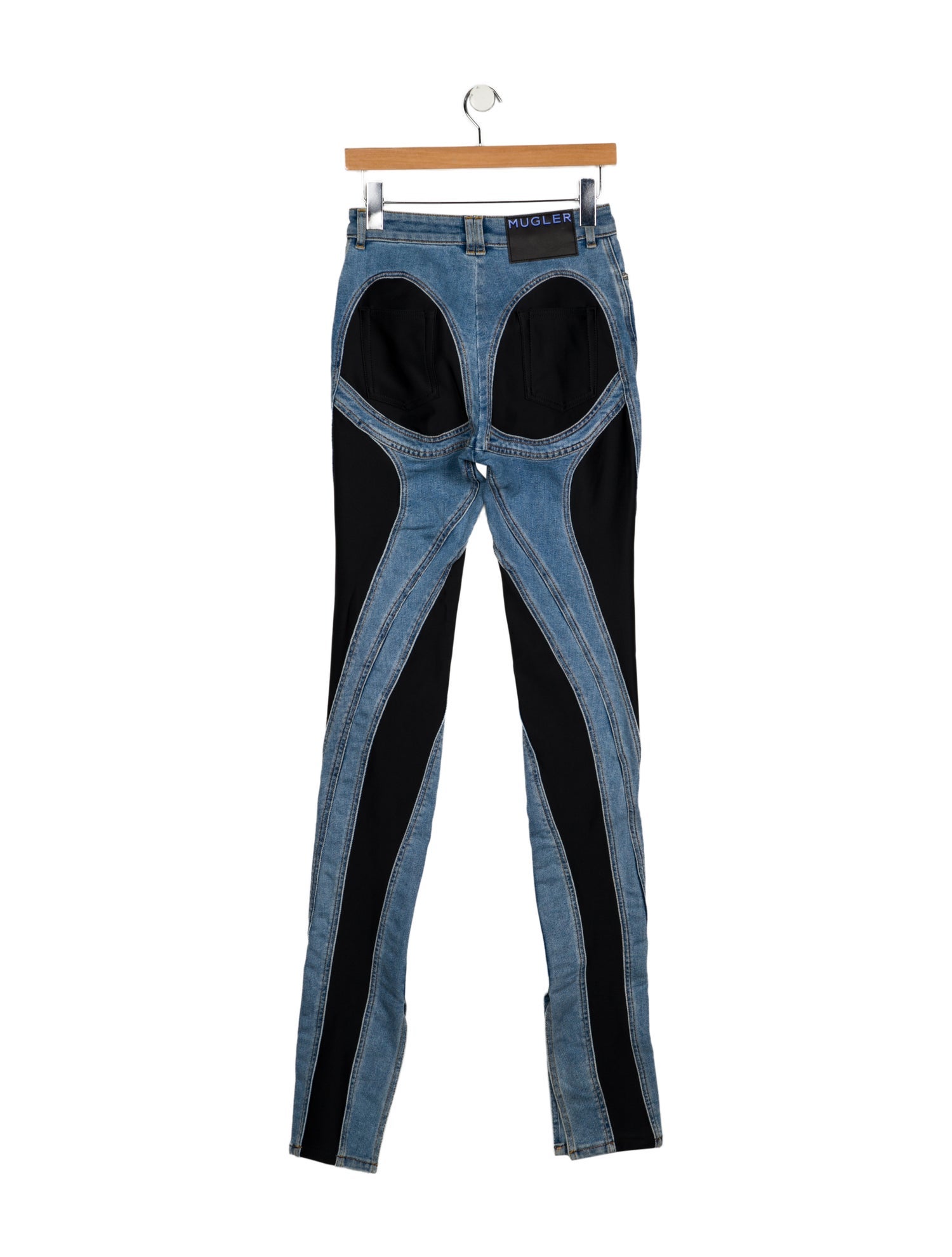 Mugler Mid-Rise Straight Leg Jeans