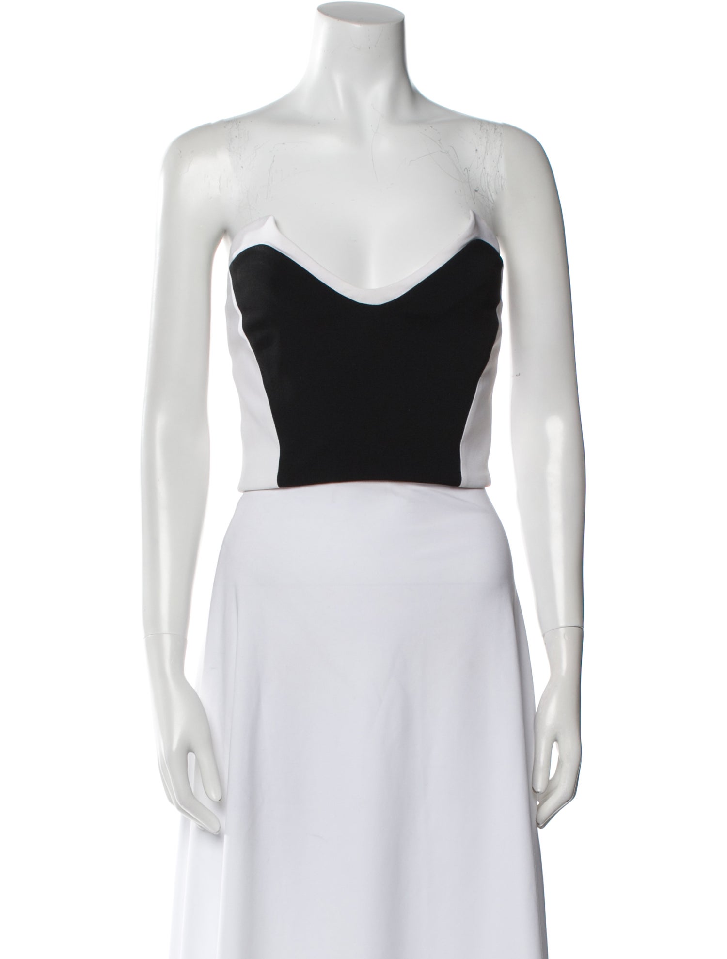 Mugler Strapless Crop Top