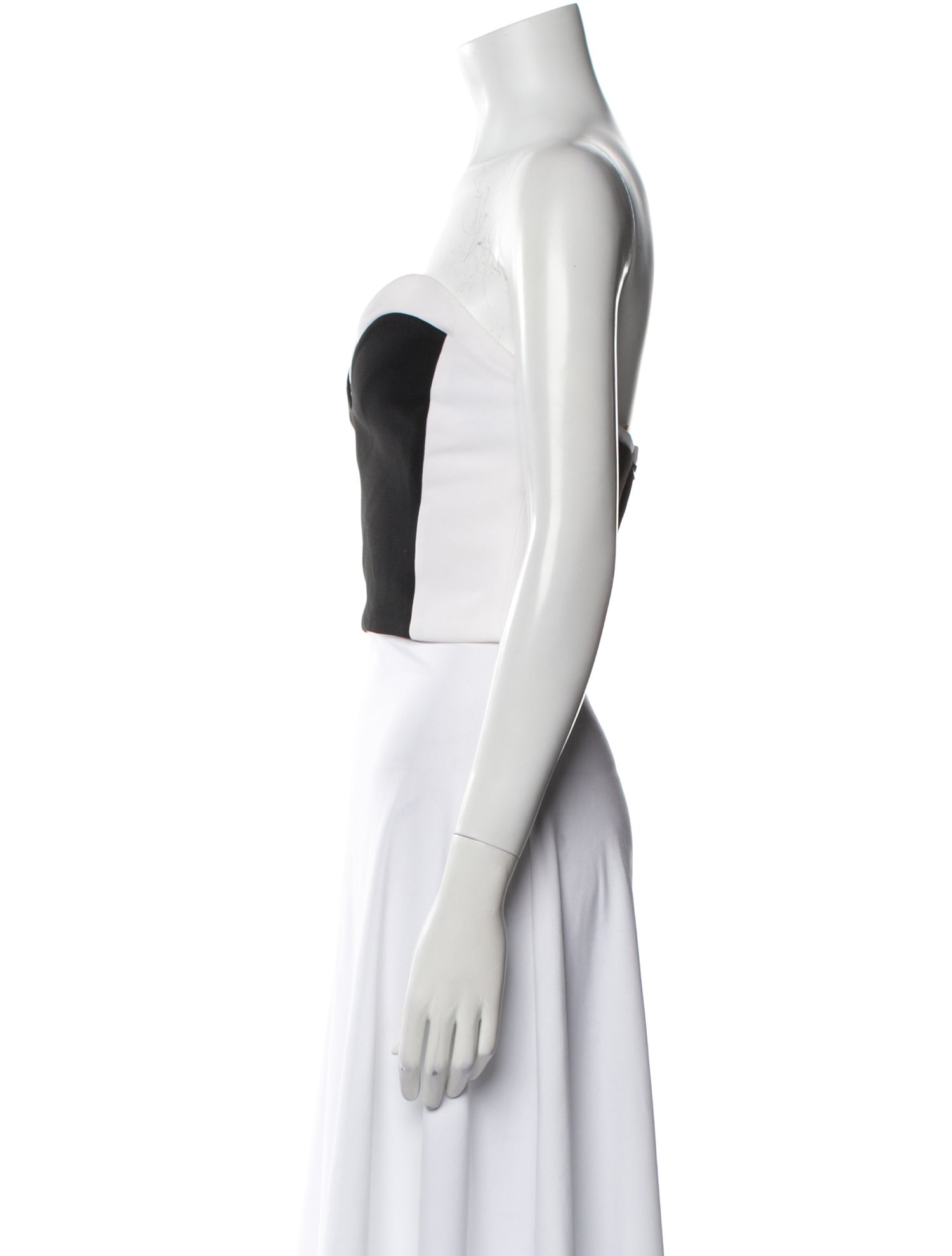 Mugler Strapless Crop Top