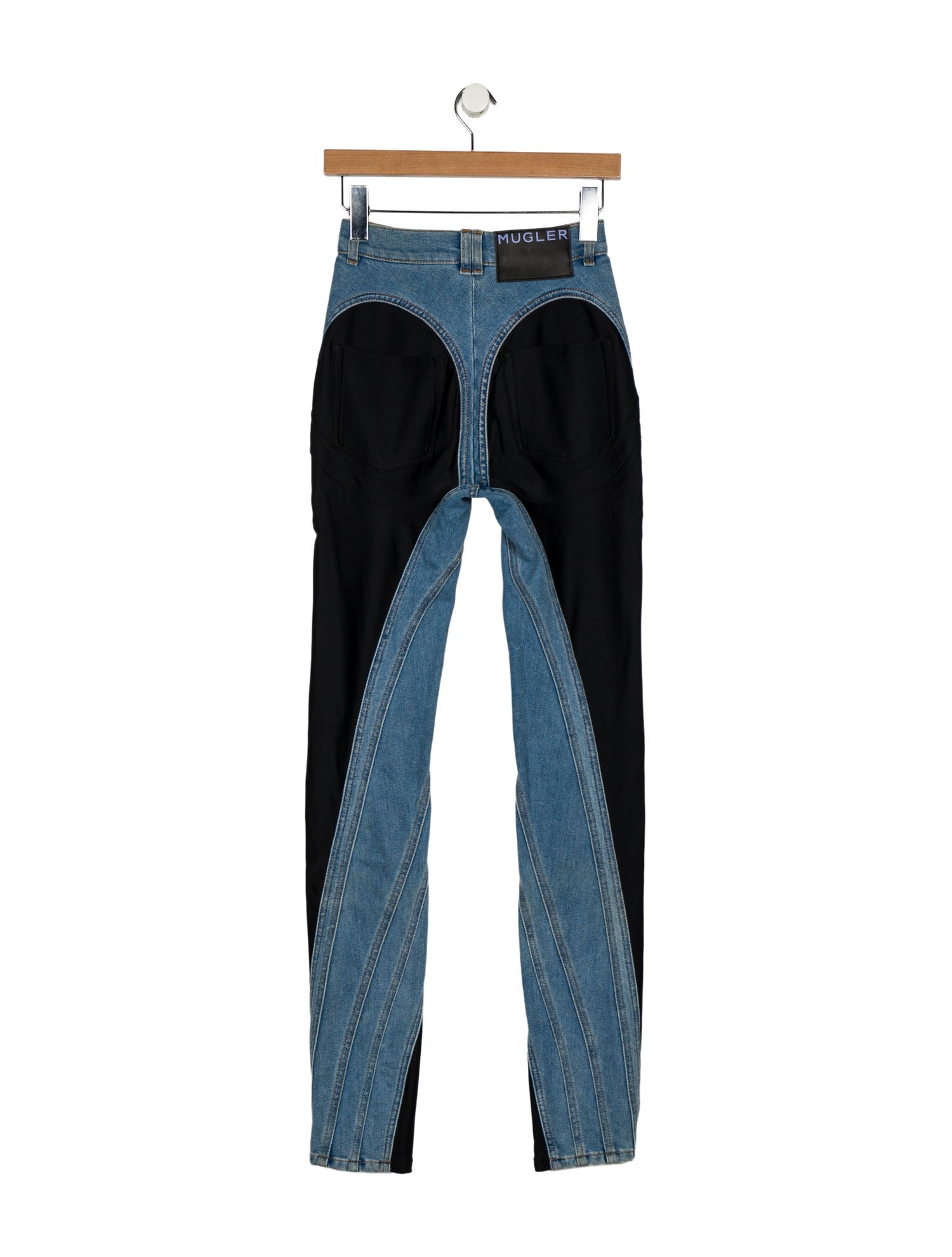 Mugler Mid-Rise Straight Leg Jeans