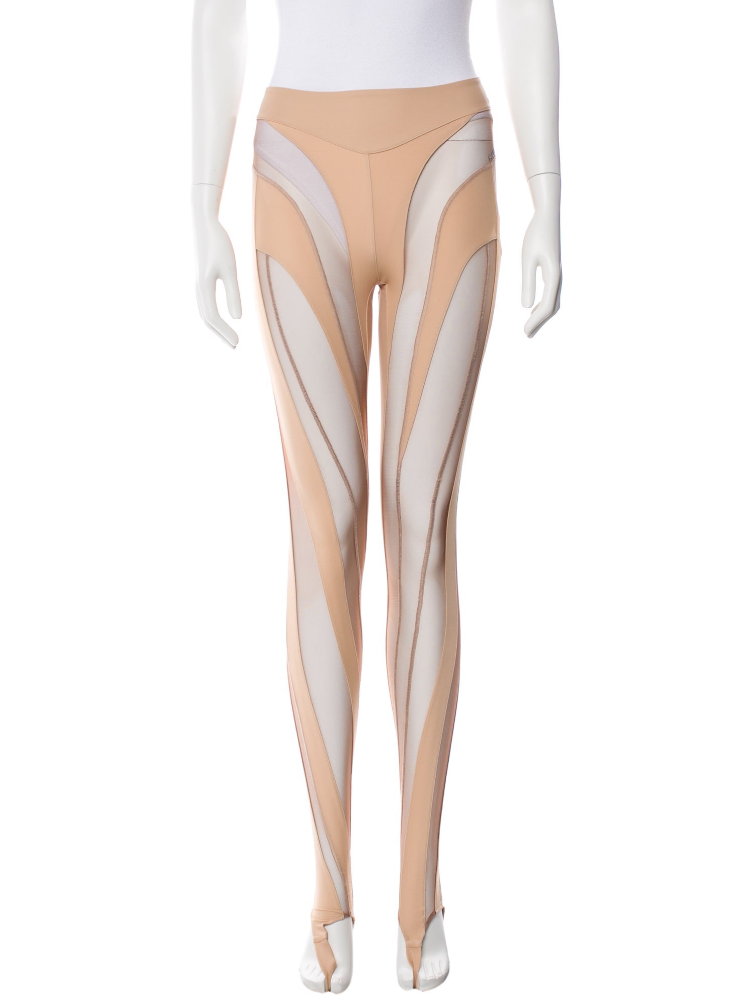 Mugler Nylon Skinny Leg Pants