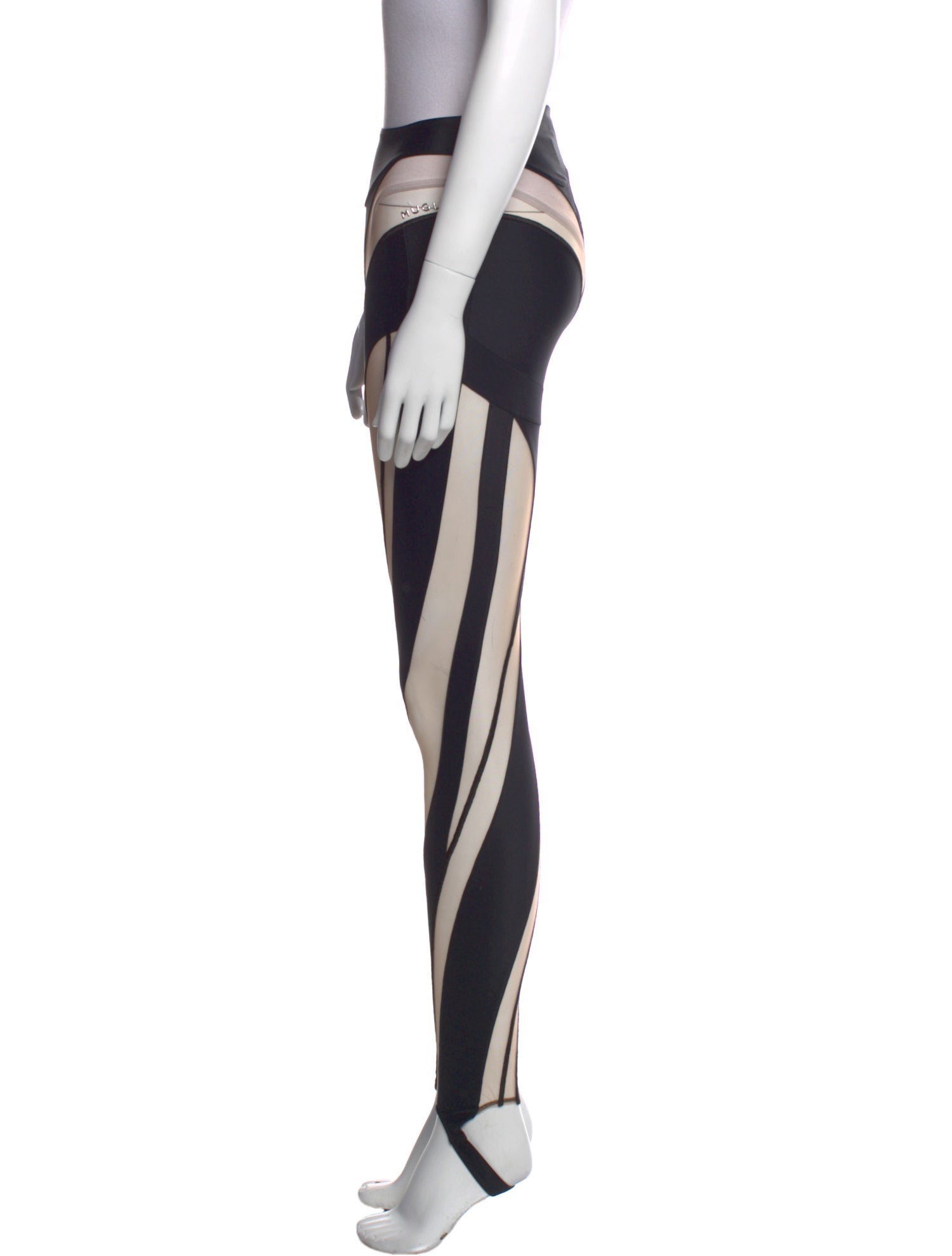 Mugler Striped Skinny Leg Pants w/ Tags