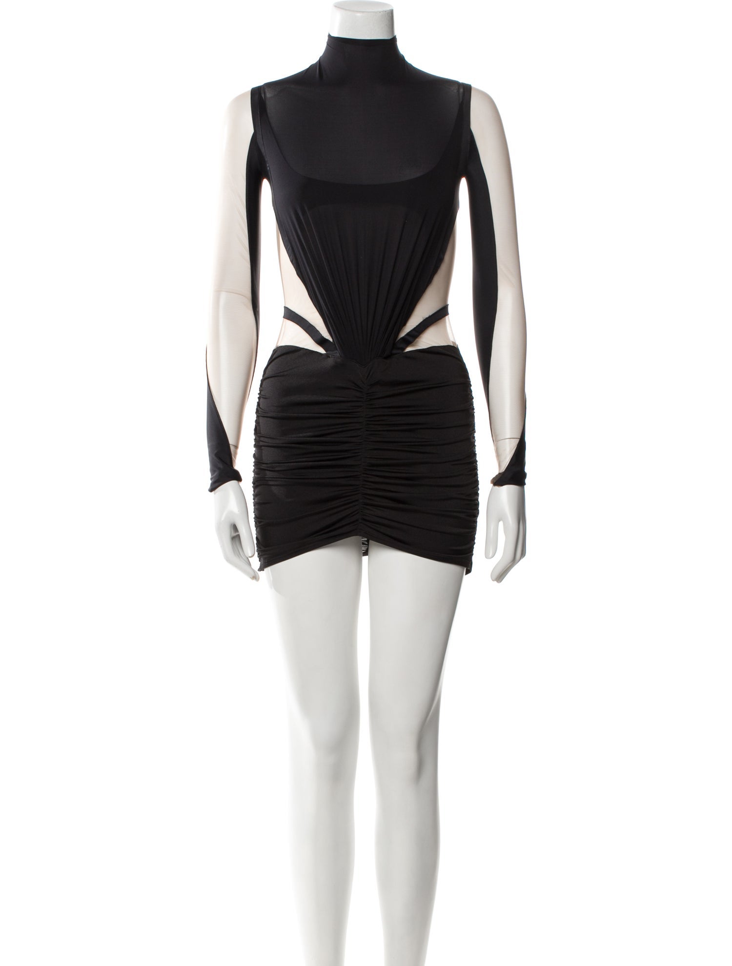 Mugler Turtleneck Mini Dress