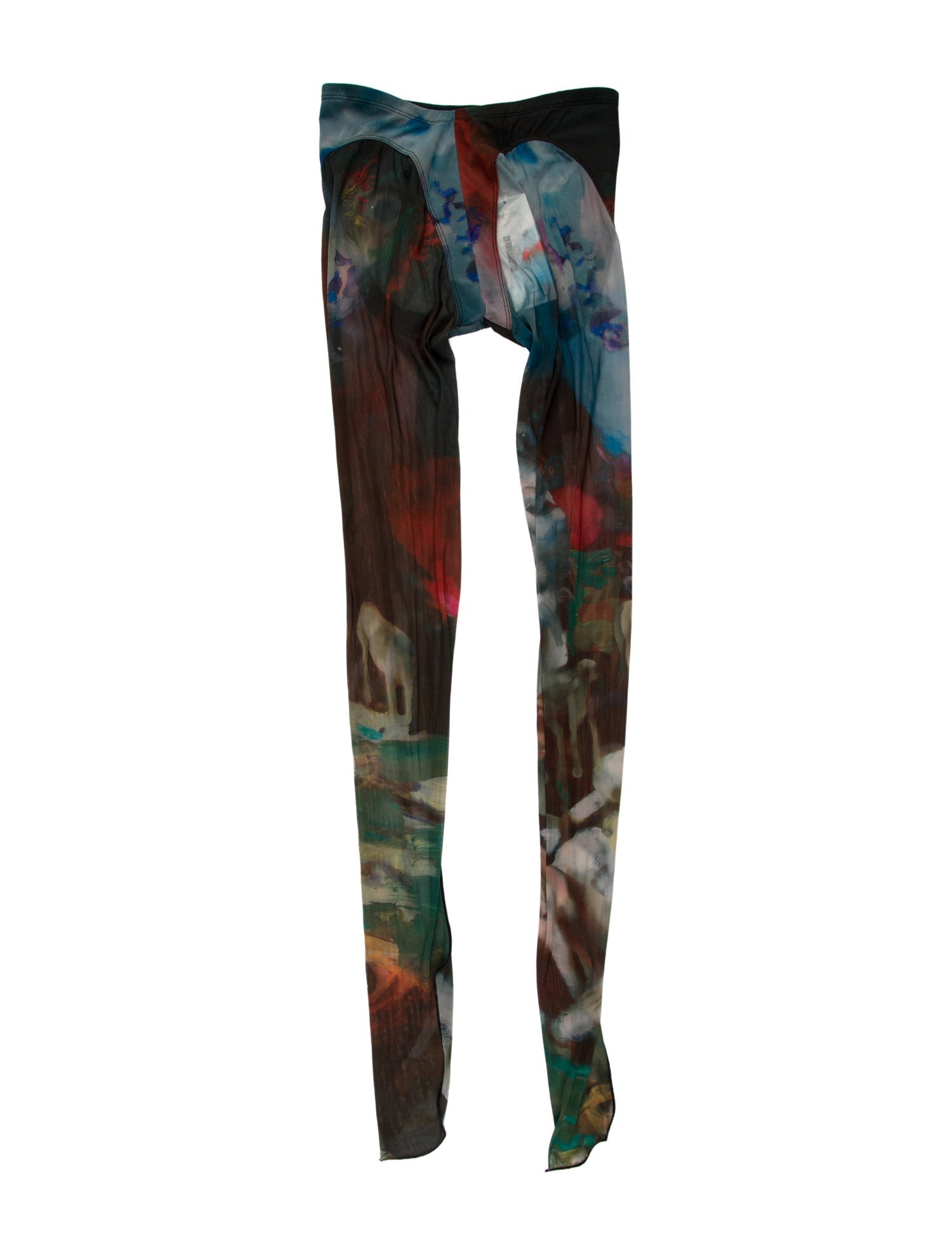 Mugler Printed Skinny Leg Pants