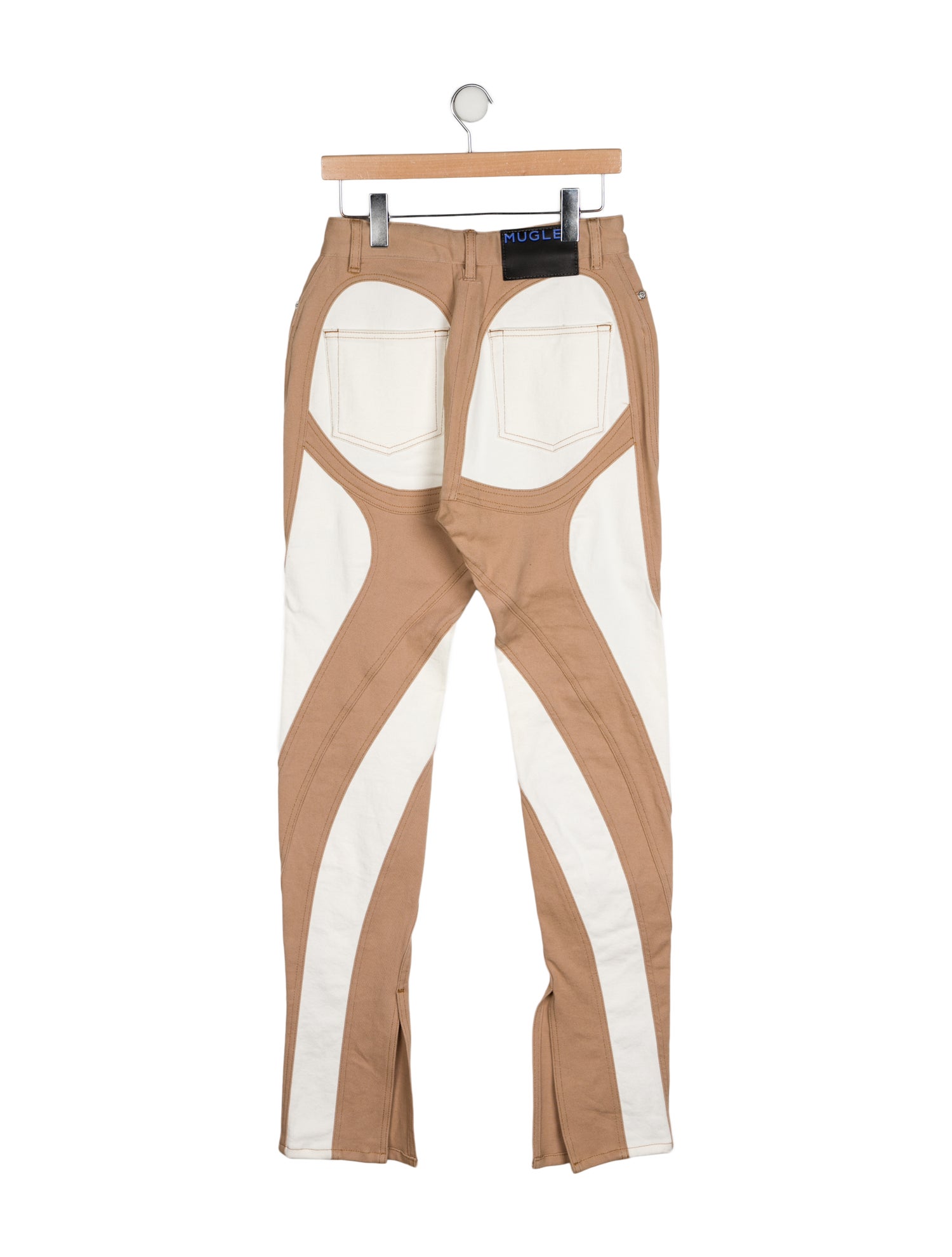 Mugler High-Rise Straight Leg Jeans