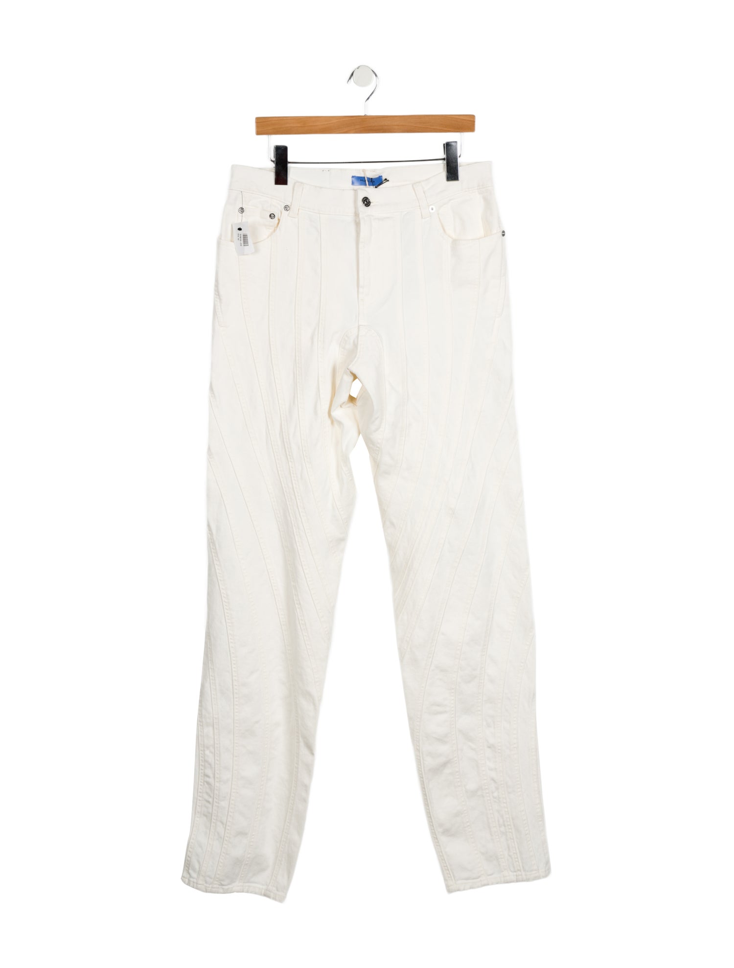 Mugler Mid-Rise Straight Leg Jeans w/ Tags