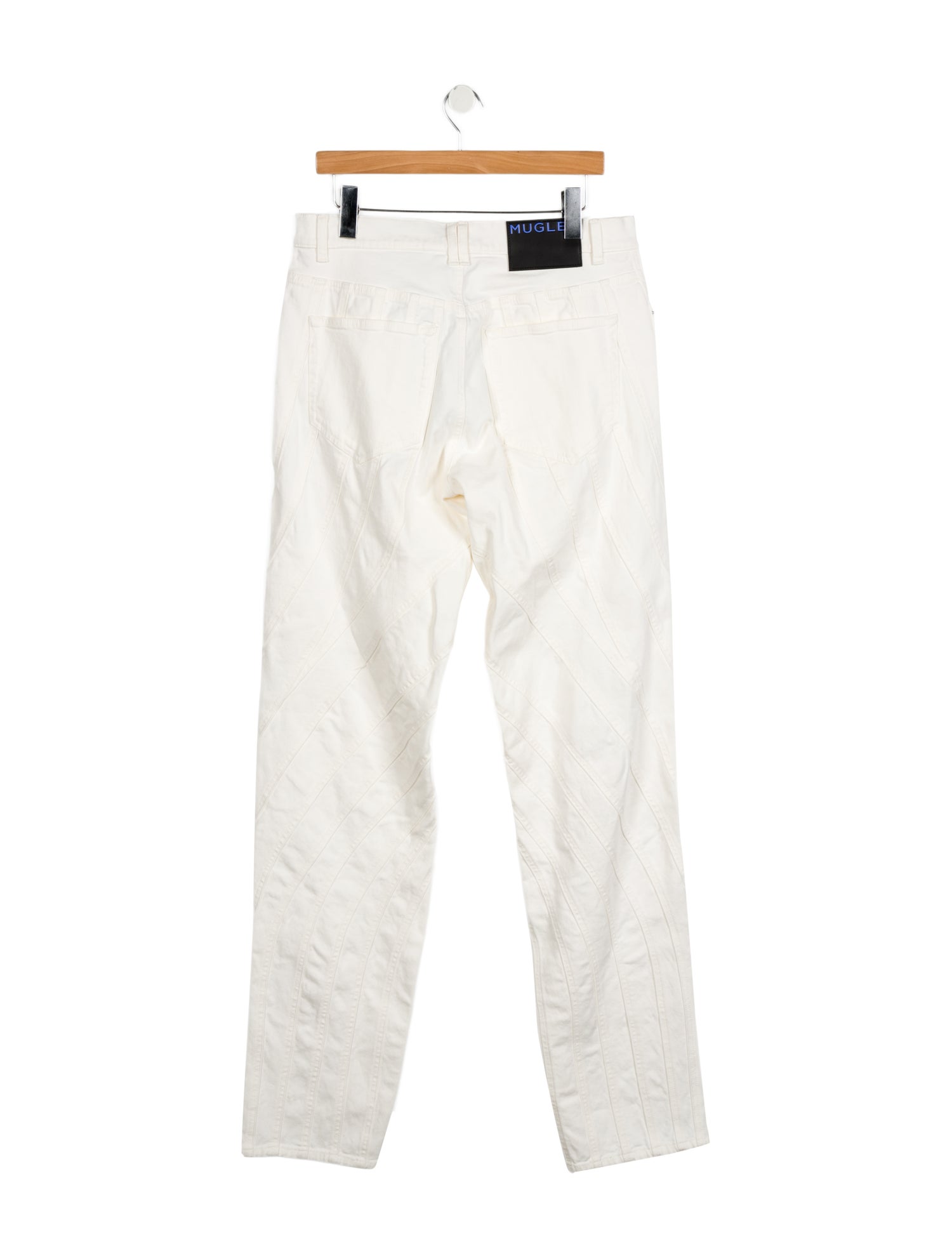 Mugler Mid-Rise Straight Leg Jeans w/ Tags