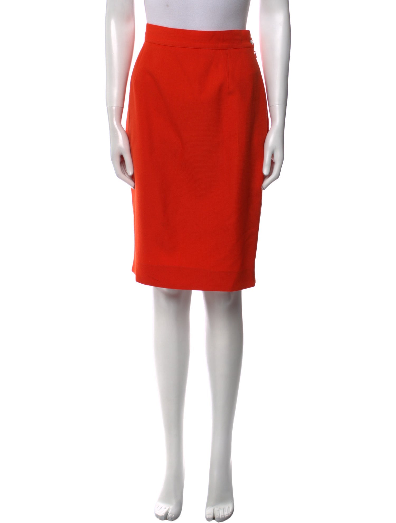 Mugler Wool Knee-Length Skirt
