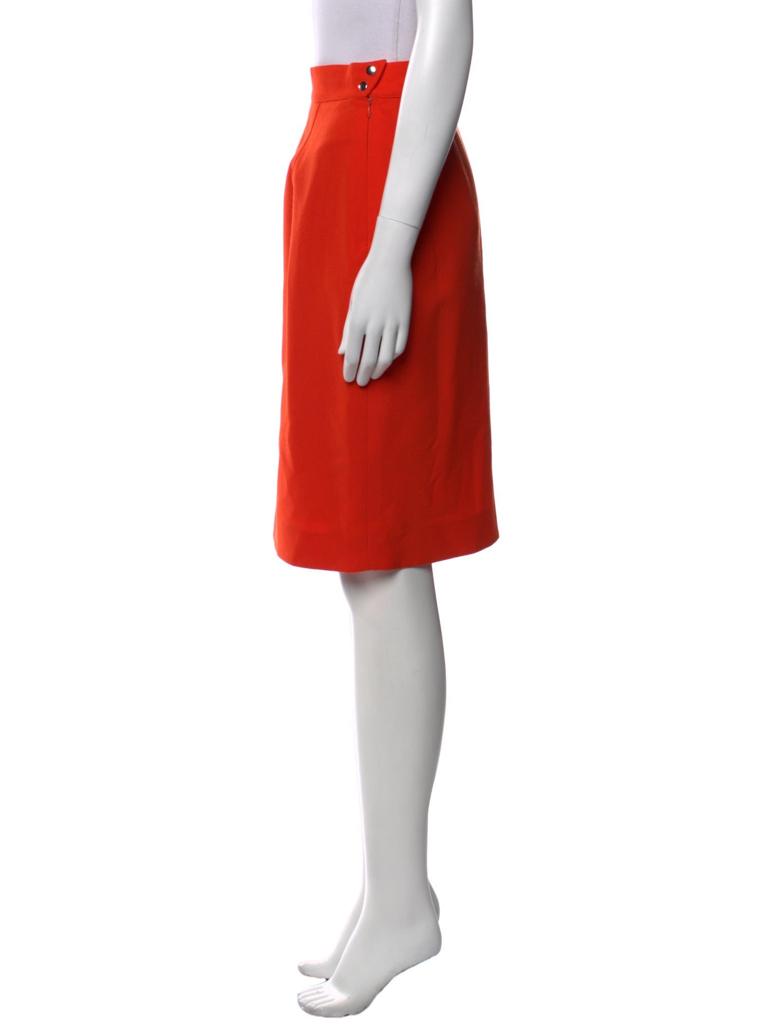 Mugler Wool Knee-Length Skirt