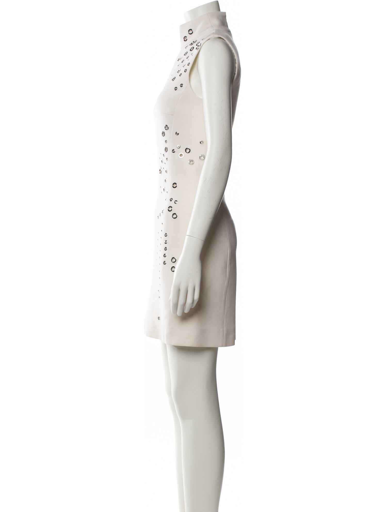 Mugler Virgin Wool Mini Dress